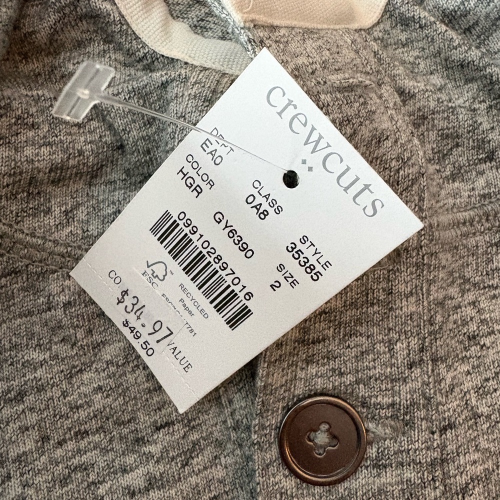 Crewcuts Heather Gray Cardigan